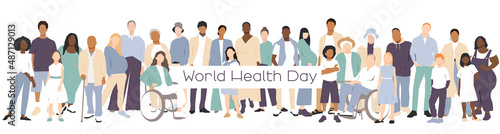 World Health Day banner.