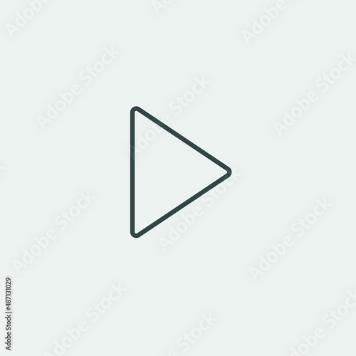  Play_button vector icon illustration sign