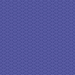 Crédence de cuisine Pantone 2022 very peri colorful simple vector pixel art seamless pattern of minimalistic very peri scaly japanese water waves pattern  © George_Chairborn