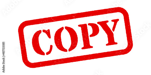 ‘Copy’ Red Rubber Stamp