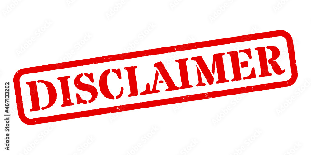 ‘Disclaimer’ Red Rubber Stamp Stock ベクター Adobe Stock