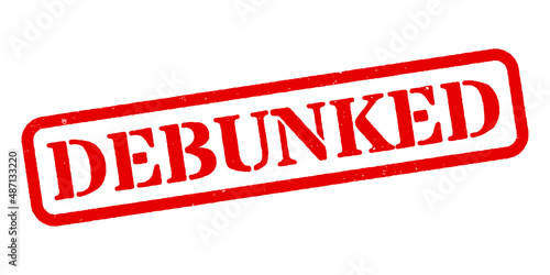 ‘Debunked’ Red Rubber Stamp