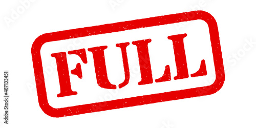 ‘Full’ Red Rubber Stamp