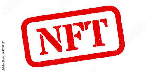 ‘NFT’ Red Rubber Stamp