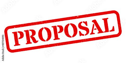 ‘Proposal’ Red Rubber Stamp