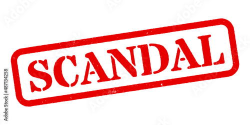 ‘Scandal’ Red Rubber Stamp