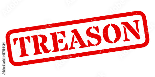 ‘Treason’ Red Rubber Stamp