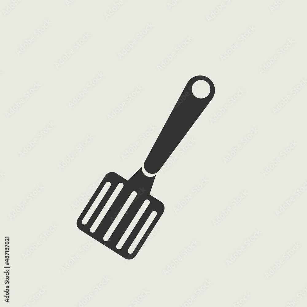 Spatula vector icon illustration sign Spatula vector icon illustration sign