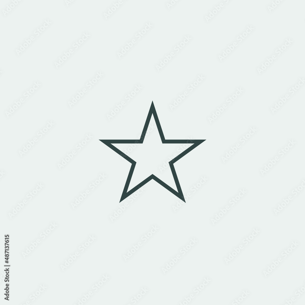 Star vector icon illustration sign Star vector icon illustration sign