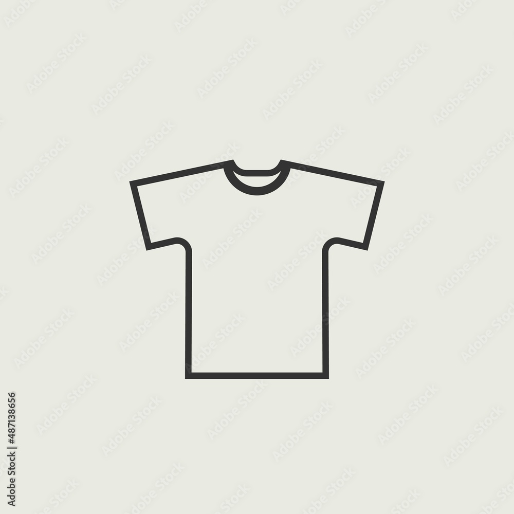 T shirt vector icon illustration sign T shirt vector icon illustration sign