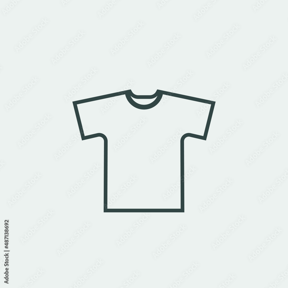 T shirt vector icon illustration sign T shirt vector icon illustration sign