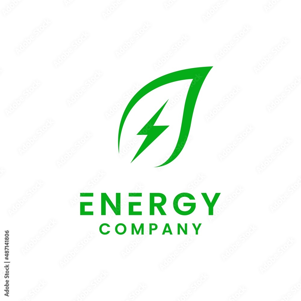 Energy illustration, creative logo.