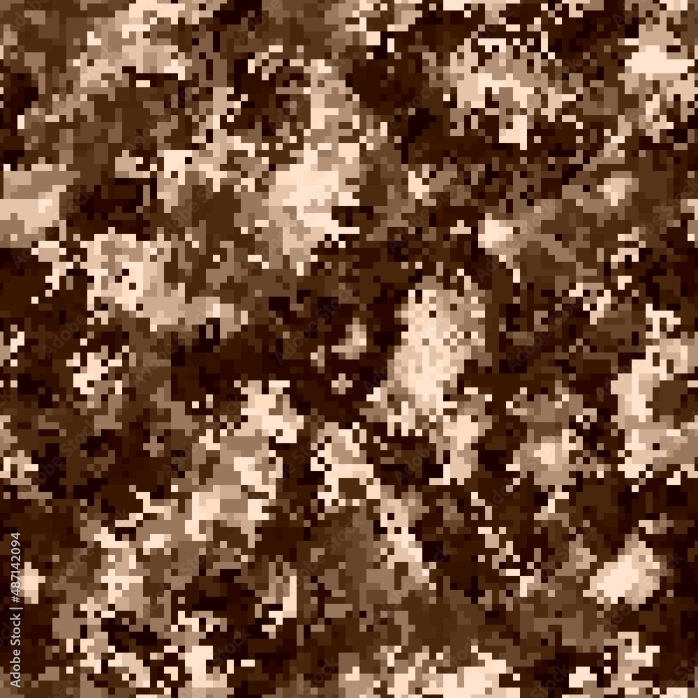 Fototapeta premium Camouflage pattern background. Classic clothing style masking camo repeat print