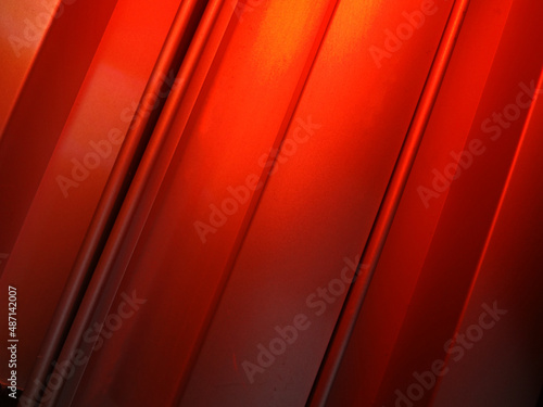 Abstract lines pattern technology on red gradients  striped background.