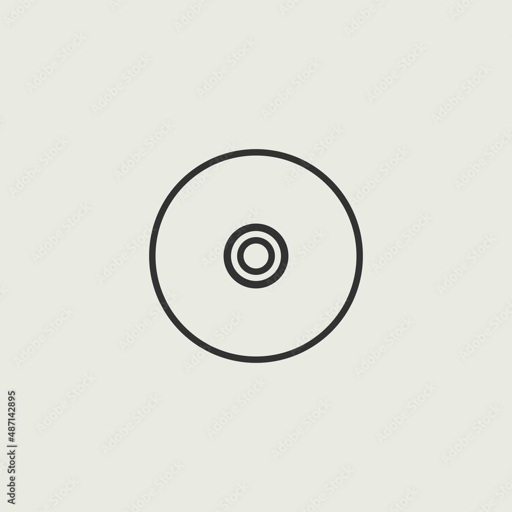 Cd vector icon illustration sign Cd vector icon illustration sign