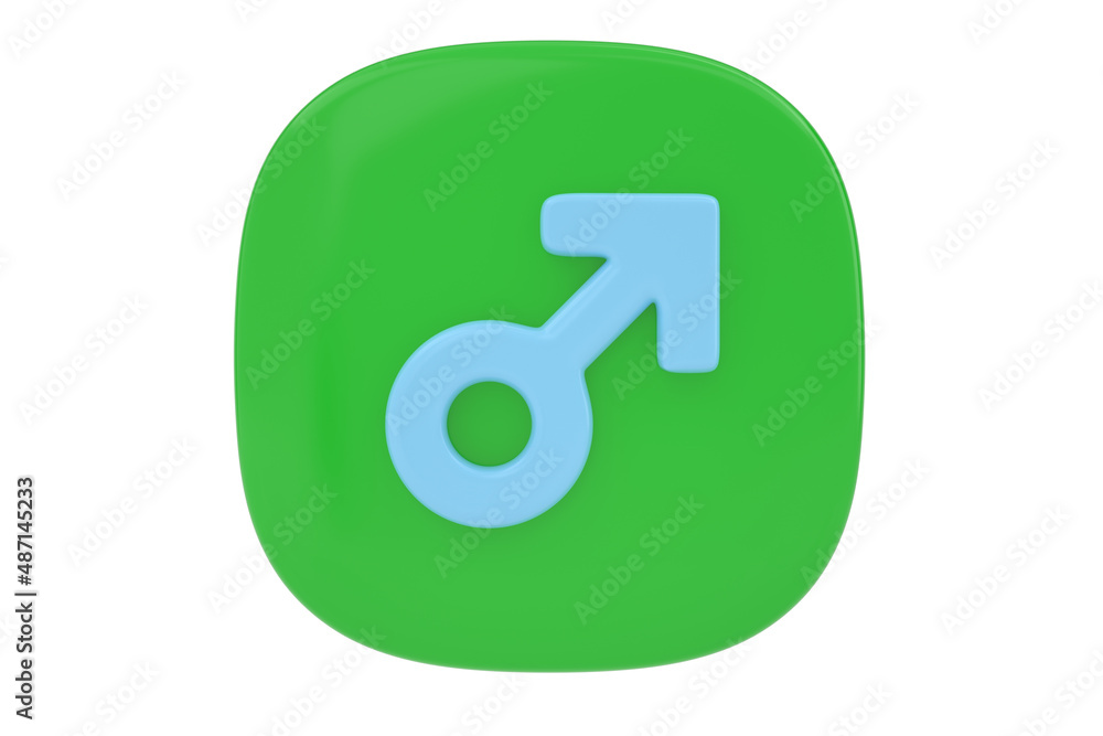 Male 3d icon isolated on white background. 3D illustration. Male 3d icon isolated on white background. 3D illustration.