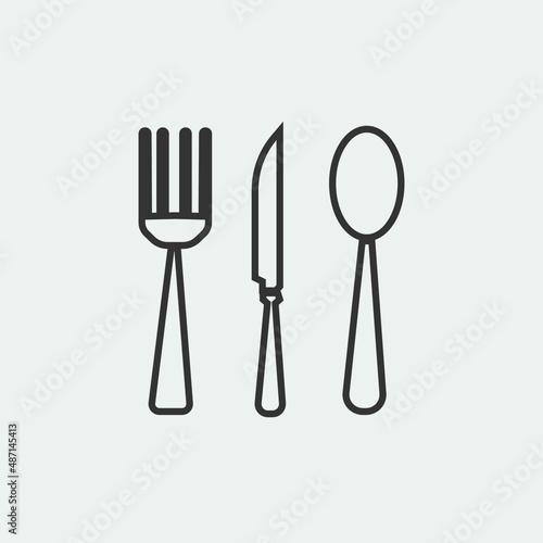 Eatery vector icon illustration sign