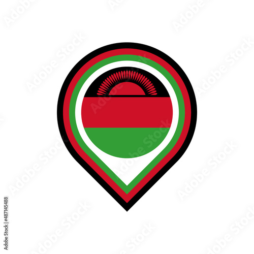 Free Download malawi flag map pin icon. isolated on white background	 - GFXLoad