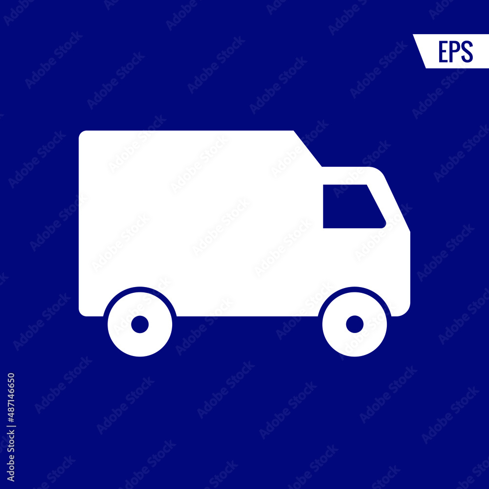 Delivery van vector icon illustration sign Delivery van vector icon illustration sign