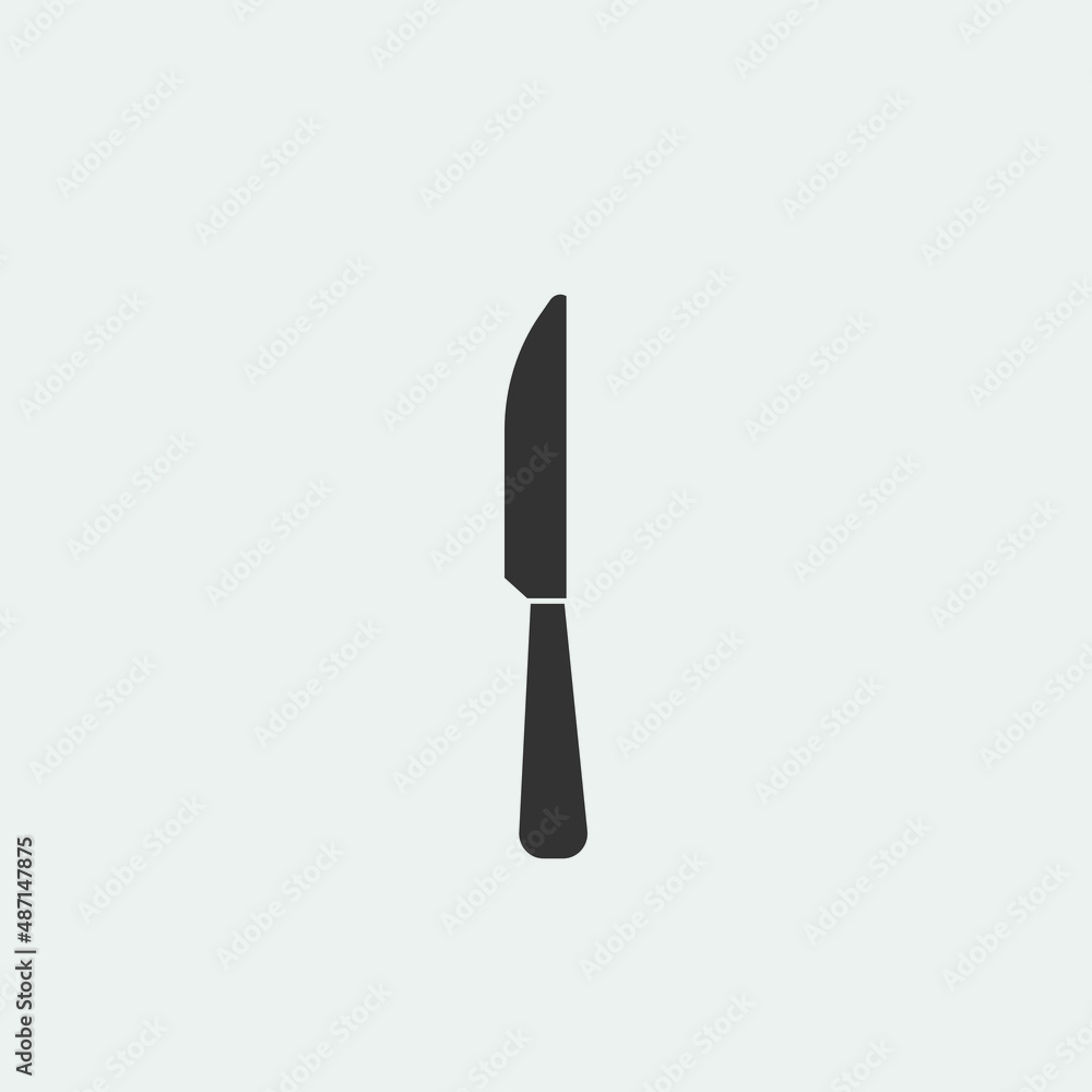 Knife vector icon illustration sign Knife vector icon illustration sign