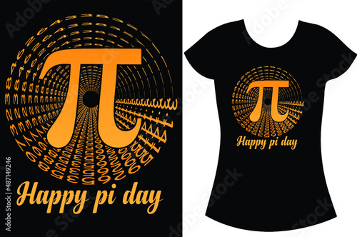 Pi day SVG t-shirt design. Happy pi day craft t-shirt design. T-shirt design for women.  Gift t-shirt for Teacher.