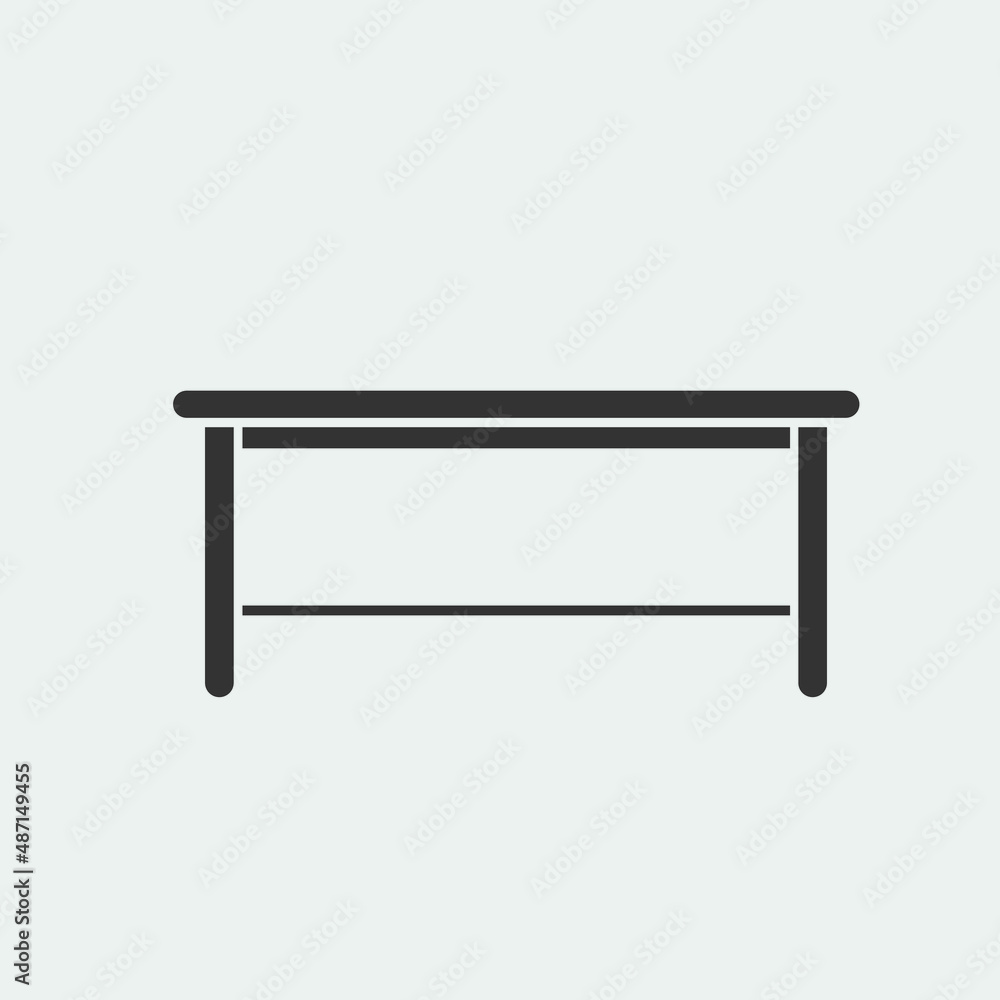 Table vector icon illustration sign Table vector icon illustration sign