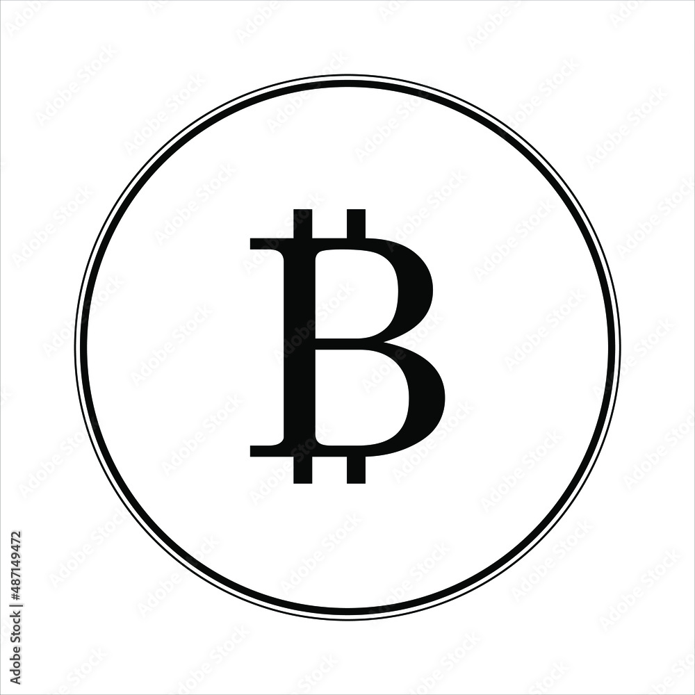 bitcoin icon, bitcoin button illustration isolated on white background, vector design that can be used for many purposes. bitcoin icon, bitcoin button illustration isolated on white background, vector design that can be used for many purposes.