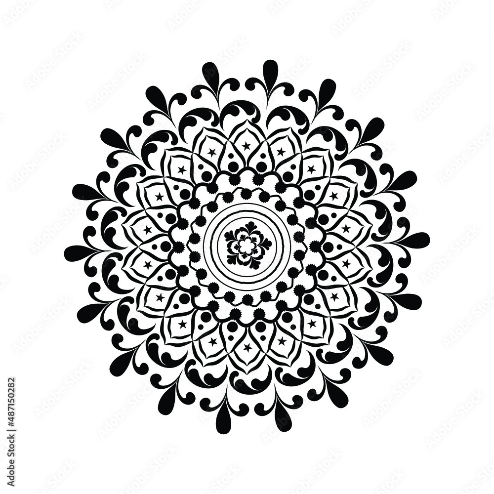 Natural decorative mandala vector for your any kind of media printout. - Vector Natural decorative mandala vector for your any kind of media printout. - Vector