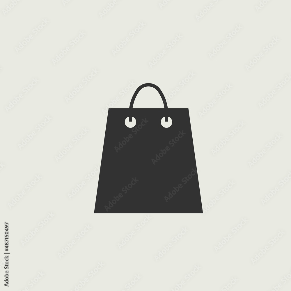 Store bag vector icon illustration sign Store bag vector icon illustration sign