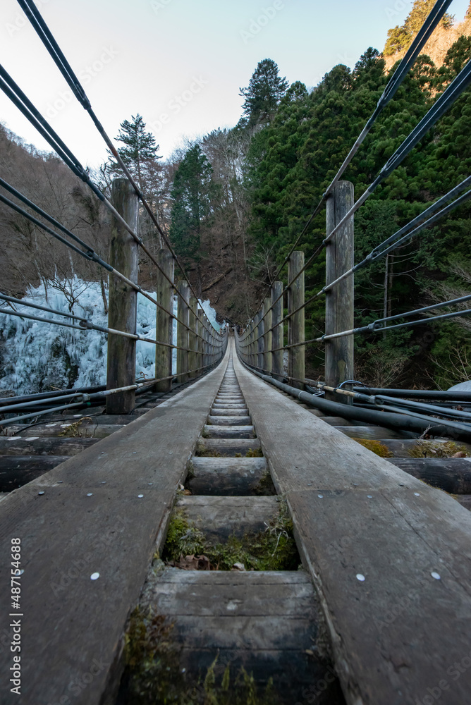 Obraz premium 真冬の尾ノ内百景氷柱