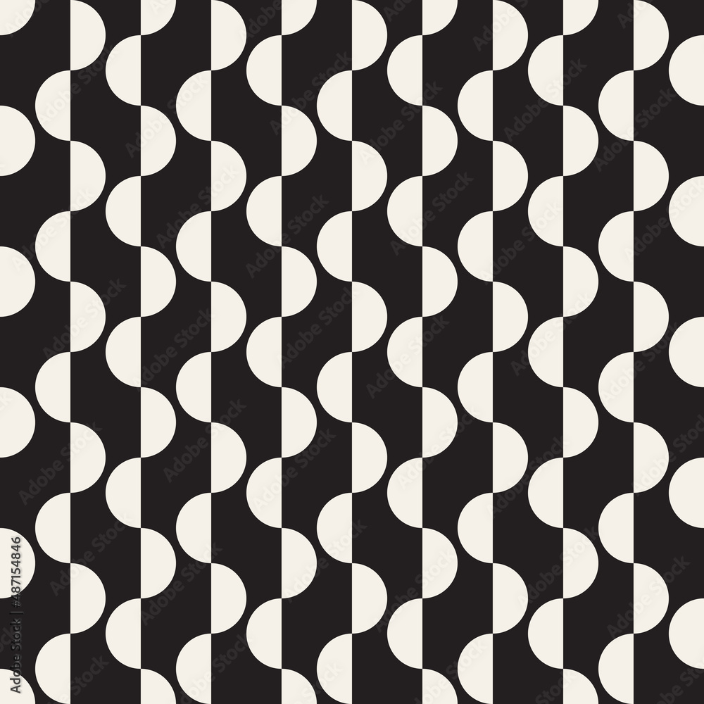 Vector seamless pattern. Repeating geometric abstract elements. Stylish monochrome background design. Vector seamless pattern. Repeating geometric abstract elements. Stylish monochrome background design.