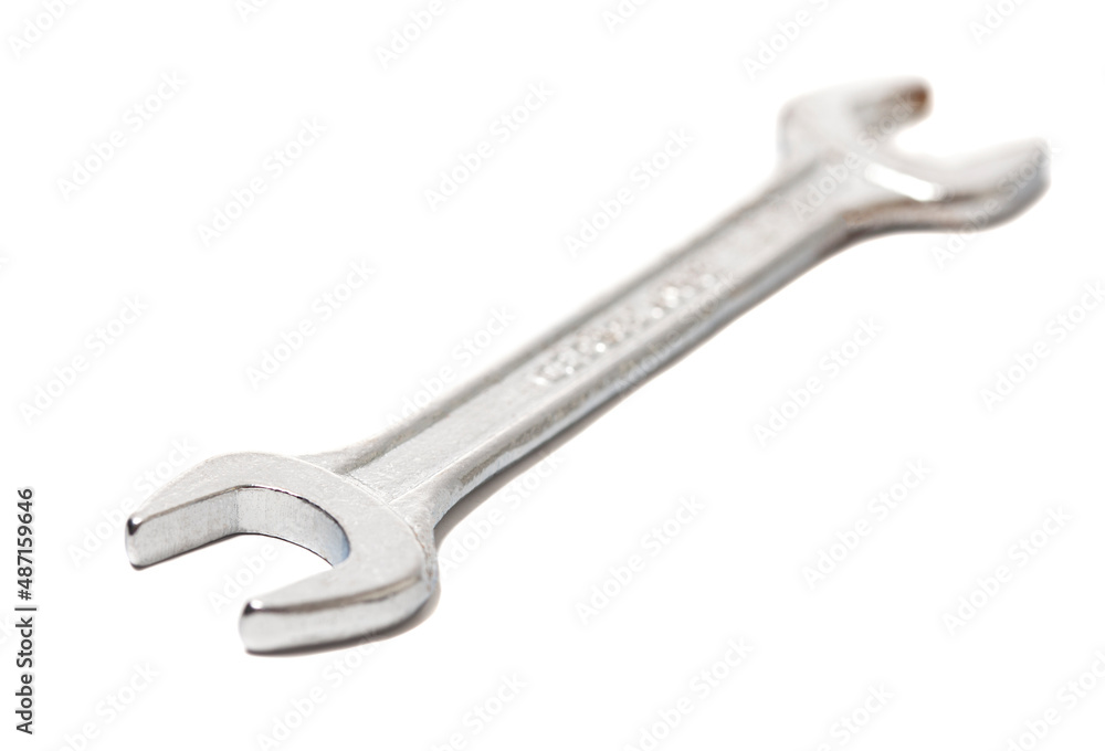Wrench metal spanner isolated on white background Wrench metal spanner isolated on white background