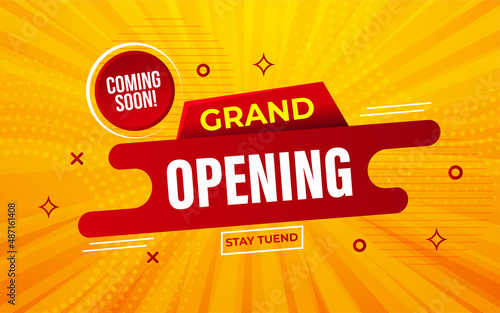 Coming soon banner design with editable text effect