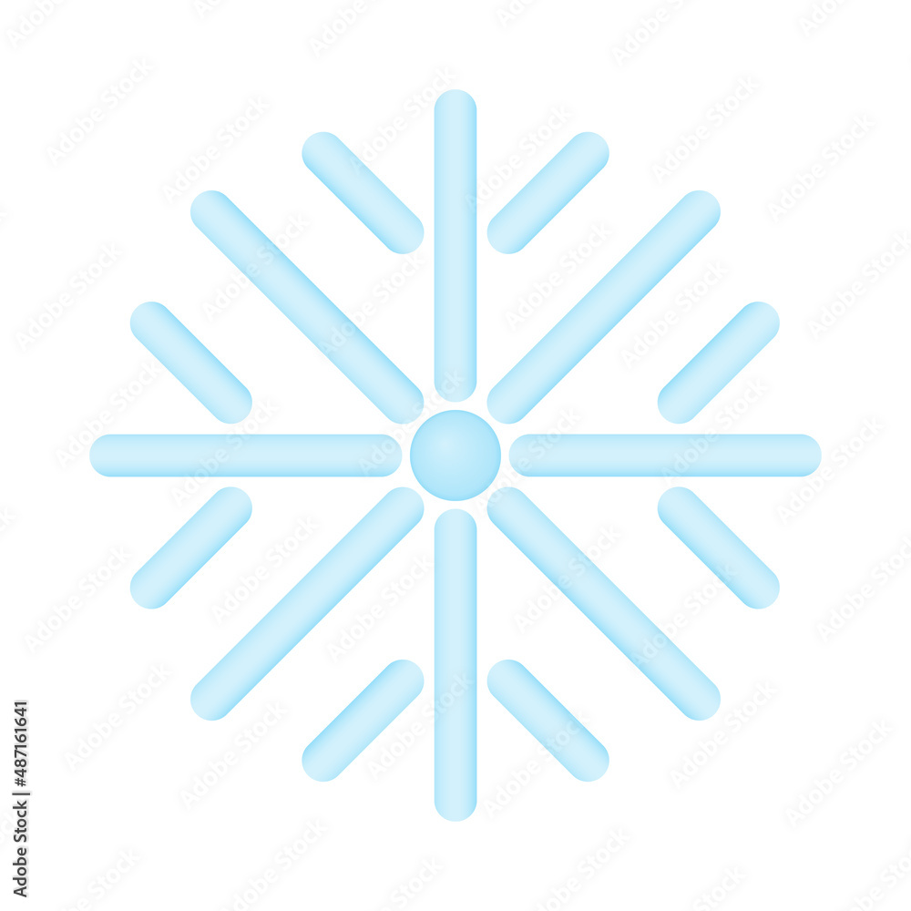 3D cartoon icon the weather forecast. Snow. Vector illustration. 3D cartoon icon the weather forecast. Snow. Vector illustration.