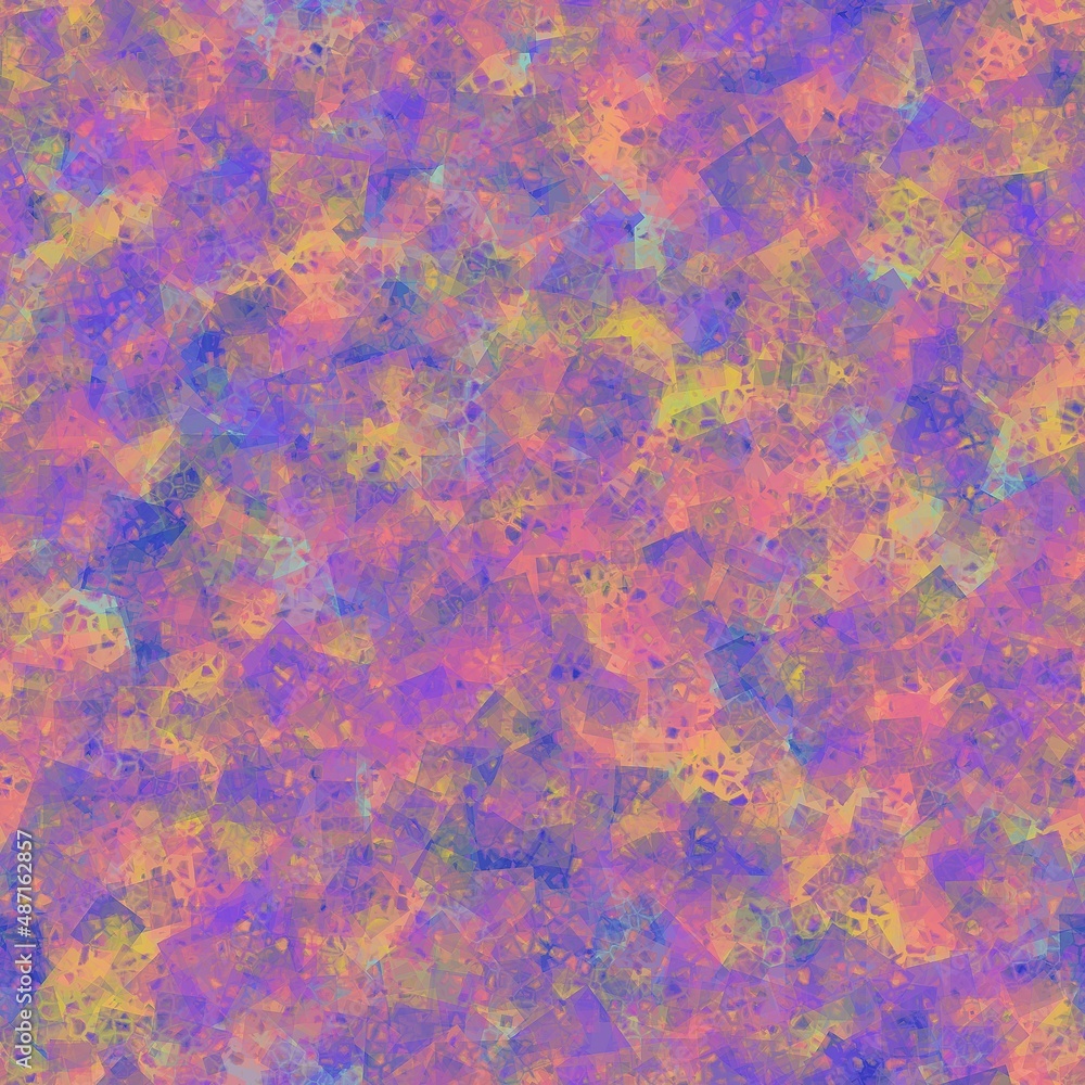 Funky Grungy Colorful Squares Abstract Digital Seamless Background