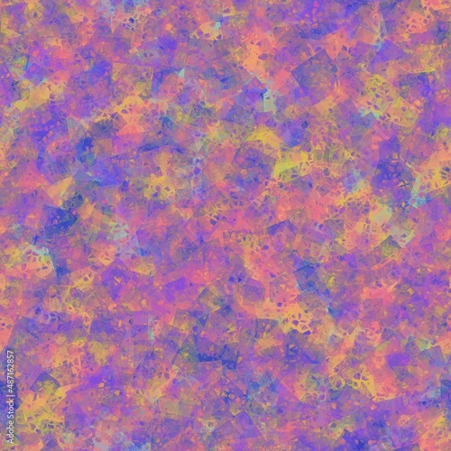 Funky Grungy Colorful Squares Abstract Digital Seamless Background