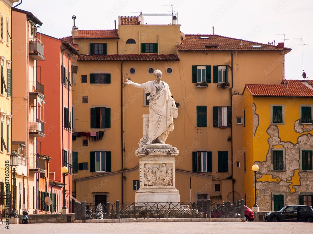 Italia, Toscana, Pisa, piazza della Repubblica.