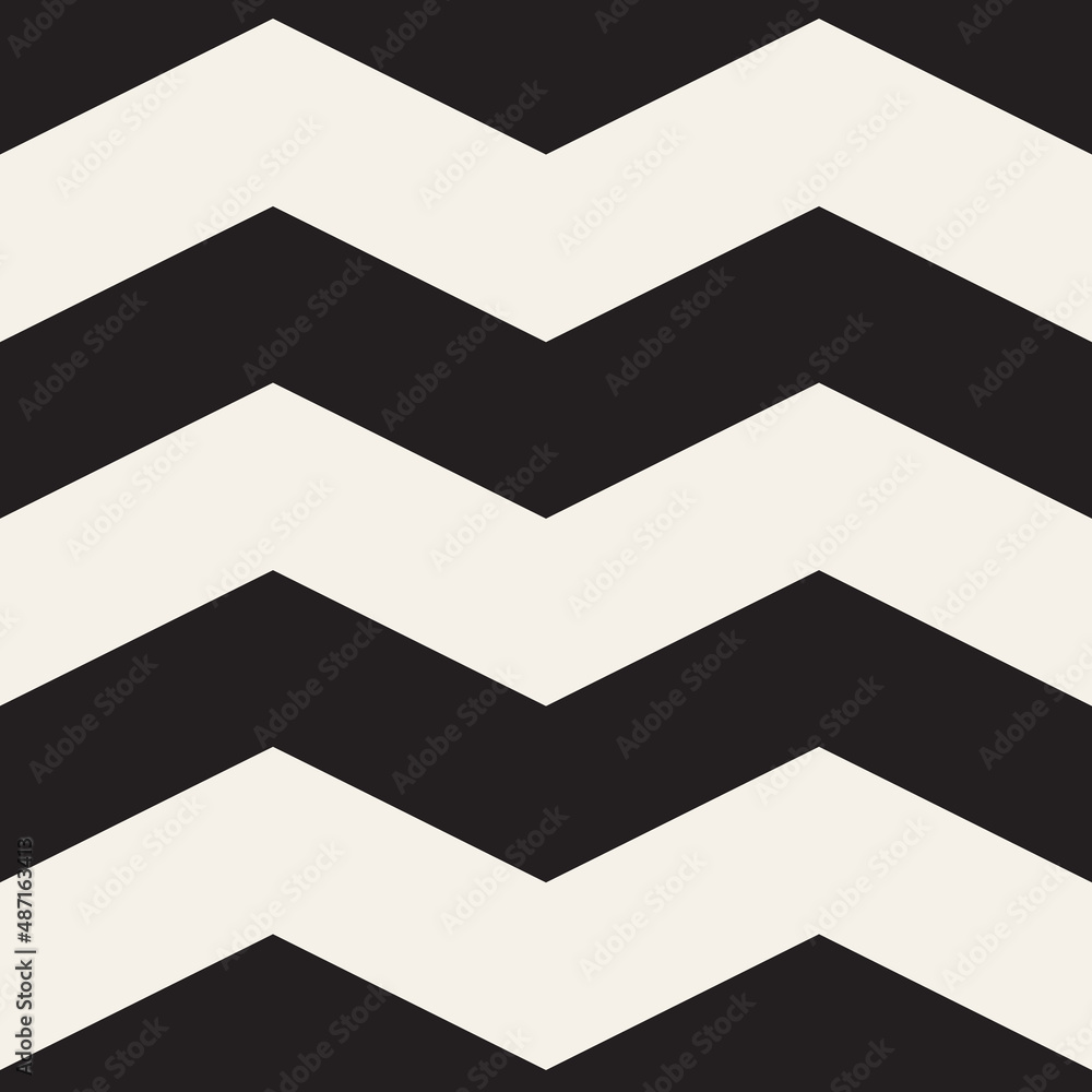 Fototapeta premium Vector seamless pattern. Repeating geometric elements. Stylish monochrome background design.