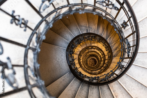 Stairs looks like fibonacci spiral