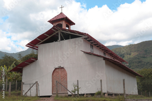 Iglesia del barrio San Ignacio de Loyola, en la provincia de Zamora Chinchipe.  photo
