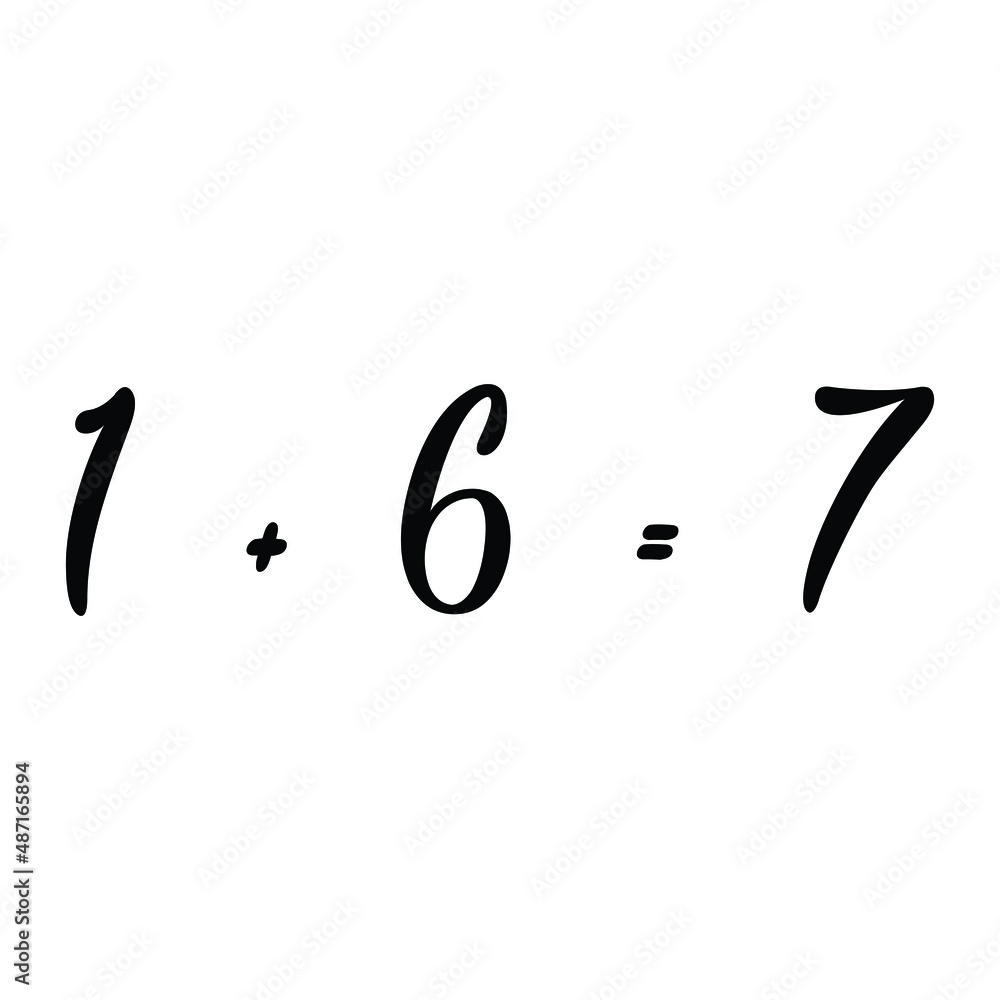 One Plus Six Equals Seven One Plus Six Equals Seven