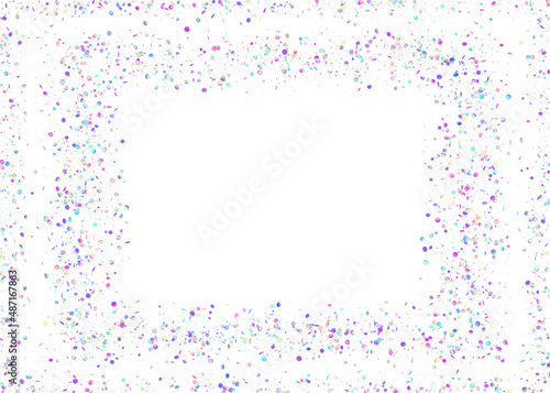 Hologram Texture. Rainbow Background. Flying Art. Party Element. Blue Retro Sparkles. Disco Realistic Illustration. Luxury Foil. Carnival Effect. Purple Hologram Texture