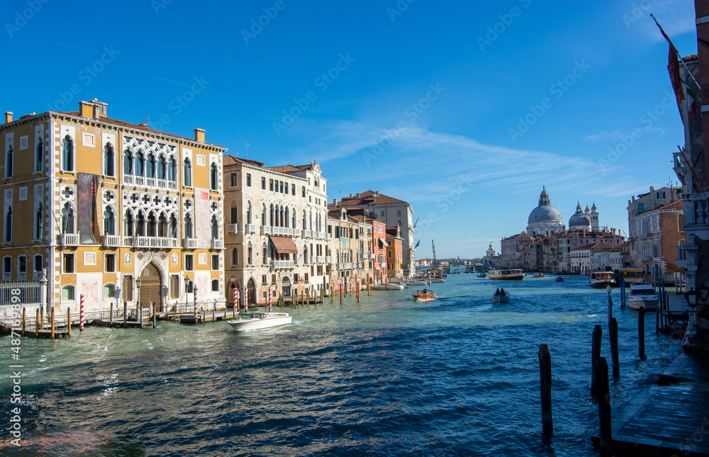 the Grand Canal in Venice seen from the Accademia bridge