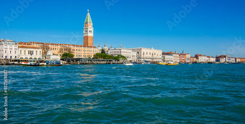 the beautiful Venice seen from the Lagoon