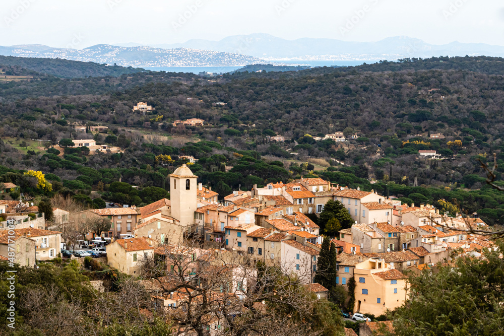the perched village of Ramatuelle, in Provence