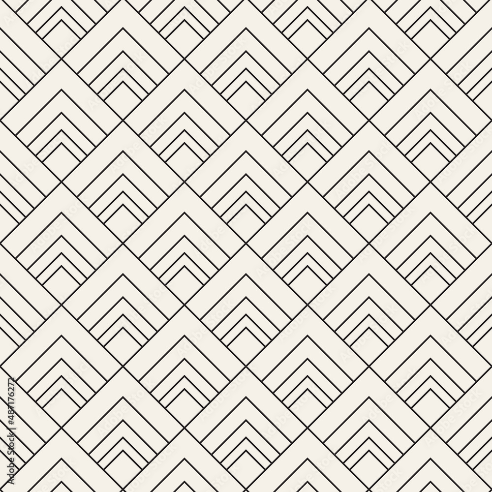 Vector seamless pattern. Repeating geometric abstract elements. Stylish monochrome background design. Vector seamless pattern. Repeating geometric abstract elements. Stylish monochrome background design.