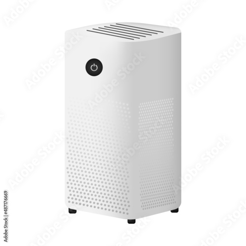 Air purifier isolated on background.
