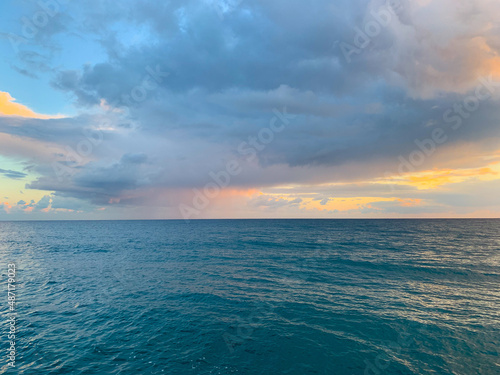 tender seascape after the sunset