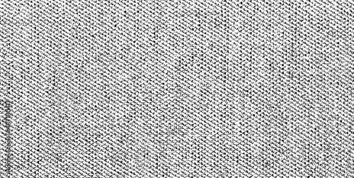 Vector fabric texture. Distressed texture of weaving fabric. Grunge background. Abstract halftone vector illustration. Overlay to create interesting effect and depth. Black isolated on white. EPS10.