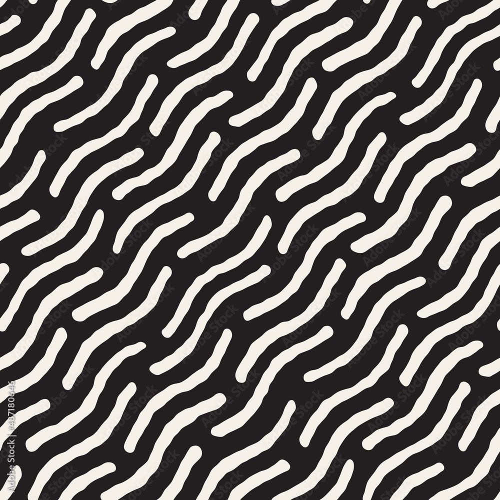 Vector seamless pattern. Repeating geometric abstract elements. Stylish monochrome background design. Vector seamless pattern. Repeating geometric abstract elements. Stylish monochrome background design.